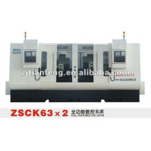 ZHAO SHAN CK-63 * 2 tour CNC tours machine à outils haute performance